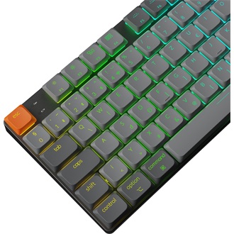 Keychron K1 Max Bluetooth / vezeték nélküli magyar Gateron low-profile Red mechanikus billentyűzet fekete