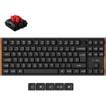 Keychron K1 Ultra 8K Bluetooth / vezeték nélküli magyar Milk POM Red mechanikus billentyűzet fekete