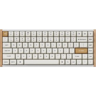 Keychron K2 HE Bluetooth / vezeték nélküli magyar gaming Gateron double-rail magnetic mechanikus billentyűzet fehér-rózs