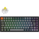 Keychron K2 Max Bluetooth / vezeték nélküli magyar Super Banana mechanikus billentyűzet fekete