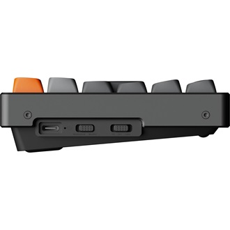 Keychron K2 Max Bluetooth / vezeték nélküli magyar Super Red mechanikus billentyűzet fekete