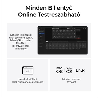 Keychron K2 Ultra 8K Bluetooth / vezeték nélküli magyar Apex Brown mechanikus billentyűzet fekete