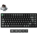 Keychron K2 Ultra 8K Bluetooth / vezeték nélküli magyar Apex Brown mechanikus billentyűzet fekete