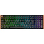 Keychron K4 HE Bluetooth / vezeték nélküli magyar gaming Gateron double-rail magnetic nebula mechanikus billentyűzet fek