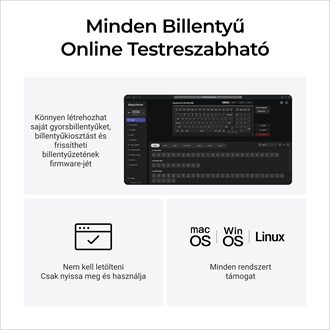 Keychron K4 Ultra 8K Bluetooth / vezeték nélküli magyar Apex Banana mechanikus billentyűzet fekete