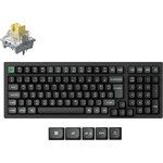Keychron K4 Ultra 8K Bluetooth / vezeték nélküli magyar Apex Banana mechanikus billentyűzet fekete