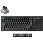 Keychron K4 Ultra 8K Bluetooth / vezeték nélküli magyar Apex Brown mechanikus billentyűzet fekete