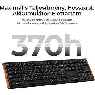 Keychron K5 Ultra 8K Bluetooth / vezeték nélküli magyar Silent Red mechanikus billentyűzet fekete