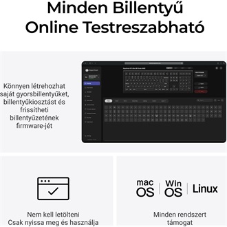 Keychron K5 Ultra 8K Bluetooth / vezeték nélküli magyar Silent Red mechanikus billentyűzet fekete