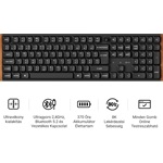 Keychron K5 Ultra 8K Bluetooth / vezeték nélküli magyar Silk POM Brown mechanikus billentyűzet fekete