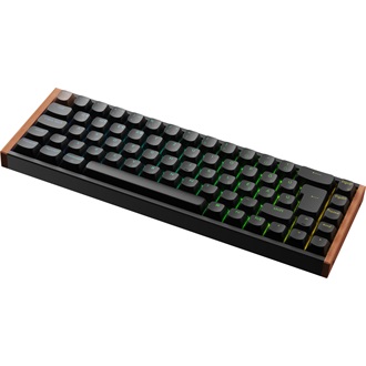 Keychron K6 HE Bluetooth / vezeték nélküli magyar Gateron double-rail magnetic nebula mechanikus billentyűzet fekete-róz