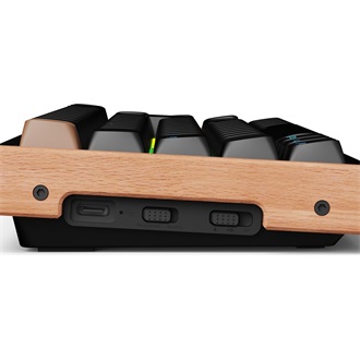 Keychron K6 HE Bluetooth / vezeték nélküli magyar Gateron double-rail magnetic nebula mechanikus billentyűzet fekete-róz