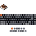 Keychron K7 Gateron RGB Backlight ISO vezeték nélküli angol gaming Hot-swap Gateron Optical Brown mechanikus billentyűze