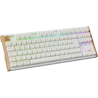 Keychron K8 HE Bluetooth / vezeték nélküli magyar Gateron double-rail magnetic nebula mechanikus billentyűzet fehér