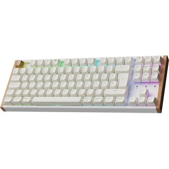 Keychron K8 HE Bluetooth / vezeték nélküli magyar Gateron double-rail magnetic nebula mechanikus billentyűzet fehér (Bon