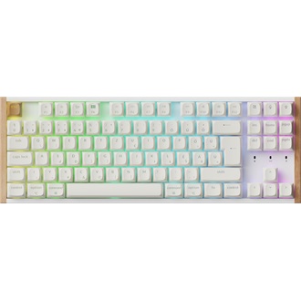 Keychron K8 HE Bluetooth / vezeték nélküli magyar Gateron double-rail magnetic nebula mechanikus billentyűzet fehér (Bon