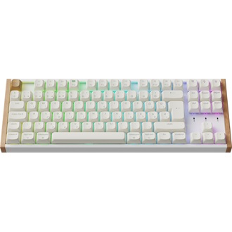 Keychron K8 HE Bluetooth / vezeték nélküli magyar Gateron double-rail magnetic nebula mechanikus billentyűzet fehér (Bon