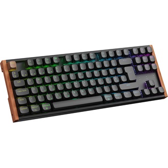 Keychron K8 HE Bluetooth / vezeték nélküli magyar Gateron double-rail magnetic nebula mechanikus billentyűzet fekete (Bo
