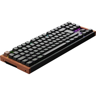 Keychron K8 HE Bluetooth / vezeték nélküli magyar Gateron double-rail magnetic nebula mechanikus billentyűzet fekete (Bo