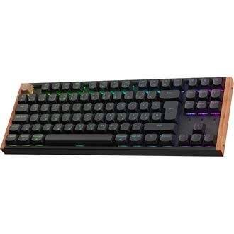Keychron K8 HE Bluetooth / vezeték nélküli magyar Gateron double-rail magnetic nebula mechanikus billentyűzet fekete (Bo