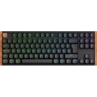 Keychron K8 HE Bluetooth / vezeték nélküli magyar Gateron double-rail magnetic nebula mechanikus billentyűzet fekete (Bo