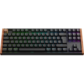 Keychron K8 HE Bluetooth / vezeték nélküli magyar Gateron double-rail magnetic nebula mechanikus billentyűzet fekete (Bo