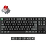 Keychron K8 Ultra 8K Bluetooth / vezeték nélküli magyar Apex Red mechanikus billentyűzet fekete