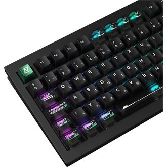 Keychron Lemokey L5 HE USB magyar gaming Lemokey Lime Magnetic mechanikus billentyűzet fekete