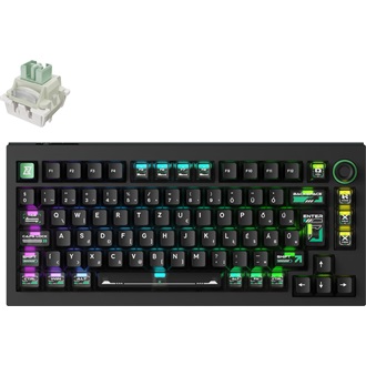 Keychron Lemokey L5 HE USB magyar gaming Lemokey Lime Magnetic mechanikus billentyűzet fekete