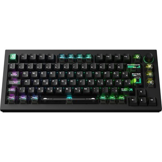 Keychron Lemokey L5 HE USB magyar gaming Lemokey Lime Magnetic mechanikus billentyűzet fekete