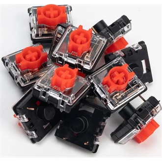 Keychron Low Profile Red mechanikus billentyűkészlet 110db