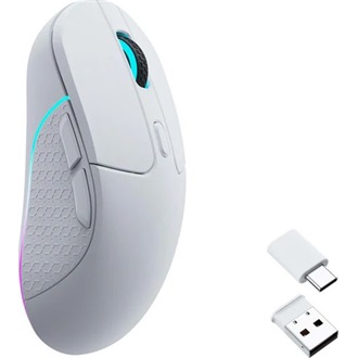 Keychron M3 optikai USB / Bluetooth / vezeték nélküli gaming egér fehér