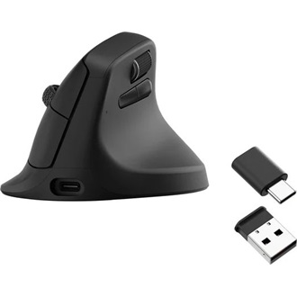 Keychron M5 1K Ergonomic optikai Bluetooth / vezeték nélküli egér fekete
