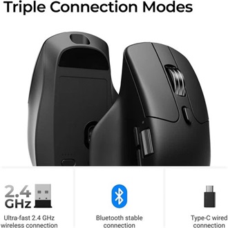 Keychron M6 optikai Bluetooth / vezeték nélküli egér fehér