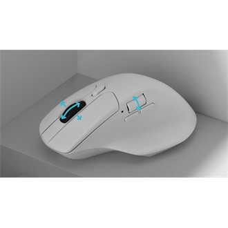 Keychron M6 optikai USB / Bluetooth / vezeték nélküli egér fehér