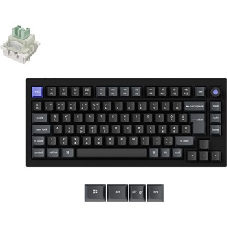 Keychron Q1 HE 8K USB magyar Ultra-fast Lime Magnetic mechanikus billentyűzet fekete