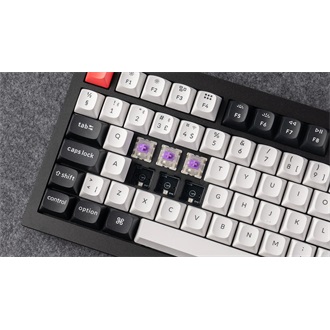 Keychron Q1 HE Bluetooth / vezeték nélküli / USB magyar Gateron double-rail magnetic nebula mechanikus billentyűzet feke