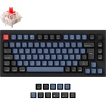 Keychron Q1 V2 USB angol Gateron G Pro Red mechanikus billentyűzet fekete