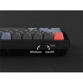 Keychron Q4 Swappable RGB Backlight Knob ISO USB gaming billentyűzet barebone kék