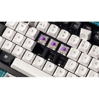 Keychron Q6 HE Bluetooth / vezeték nélküli / USB magyar Gateron double-rail magnetic nebula mechanikus billentyűzet feke