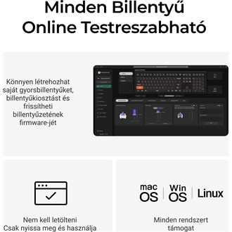Keychron Q6 HE 8K USB magyar Ultra-fast Lime Magnetic mechanikus billentyűzet fekete