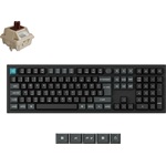 Keychron Q6 Ultra 8K Bluetooth / vezeték nélküli magyar Silk POM Brown mechanikus billentyűzet fekete