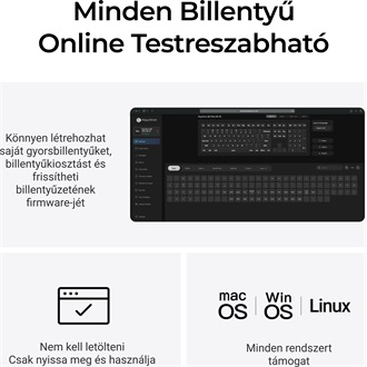 Keychron Q6 Ultra 8K Bluetooth / vezeték nélküli magyar Silk POM Brown mechanikus billentyűzet fekete