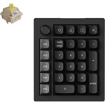 Keychron V0 Ultra 8K Bluetooth / vezeték nélküli Silk POM Banana mechanikus numerikus billentyűzet fekete