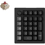 Keychron V0 Ultra 8K Bluetooth / vezeték nélküli Silk POM Red mechanikus numerikus billentyűzet fekete