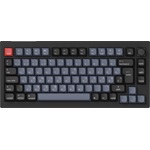 Keychron V1 Max Bluetooth / vezeték nélküli magyar Gateron Jupiter Brown mechanikus billentyűzet fekete-kék