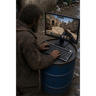 Keychron V1 Max Bluetooth / vezeték nélküli magyar Gateron Jupiter Brown mechanikus billentyűzet fekete-kék