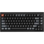Keychron V1 Ultra 8K Bluetooth / vezeték nélküli magyar Silk POM Banana mechanikus billentyűzet fekete