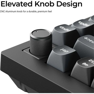 Keychron V1 Ultra 8K Bluetooth / vezeték nélküli magyar Silk POM Red mechanikus billentyűzet fekete