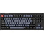 Keychron V3 Max Bluetooth / vezeték nélküli / USB magyar Gateron Jupiter Red mechanikus billentyűzet fekete-kék